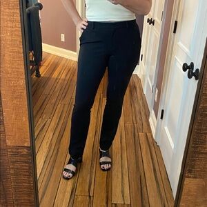 Ann Taylor Classic Black Trousers - Stretchy - Long / Tall